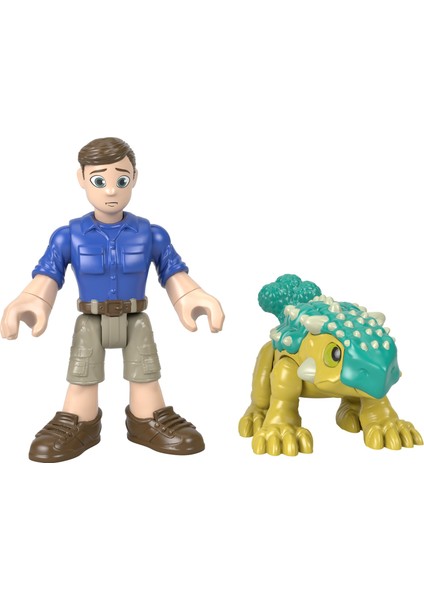 Imaginext Jurassic World Figürler Ankylosaurus Bumpy ve Ranger HCJ05