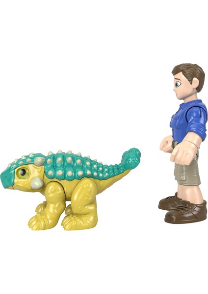Imaginext Jurassic World Figürler Ankylosaurus Bumpy ve Ranger HCJ05 modelleri