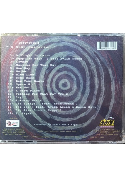 Atonall – O Günü Beklerken CD fiyatları