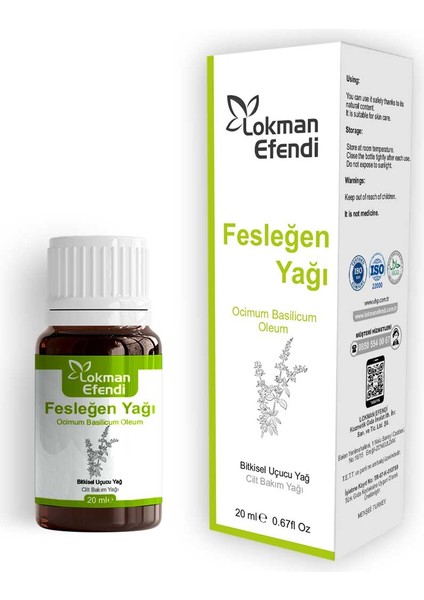 Lokman Efendi Fesleğen Yağı 20 cc