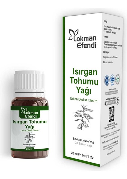 Lokman Efendi Isırgan Yağı 20 cc