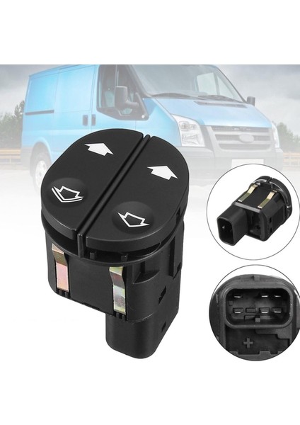 Ford Transit V347 Sol Çiftli Cam Açma Düğmesi Anahtarı 2006--2014