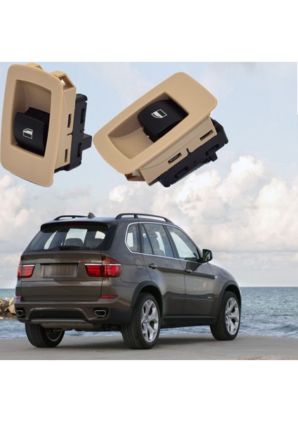 Bmw X5 E70 Tekli Cam Anahtarı Düğmesi 2007--2012 Bej