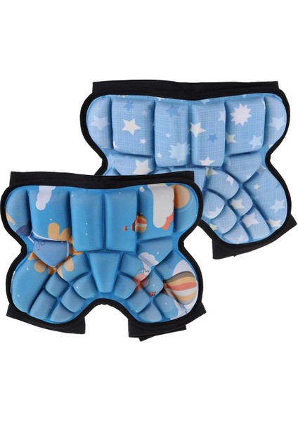 3D Yastıklı Kalça Koruma Şort Çocuk Butt Pad Eva Yastıklı Kısa Pantolon Mavi modelleri