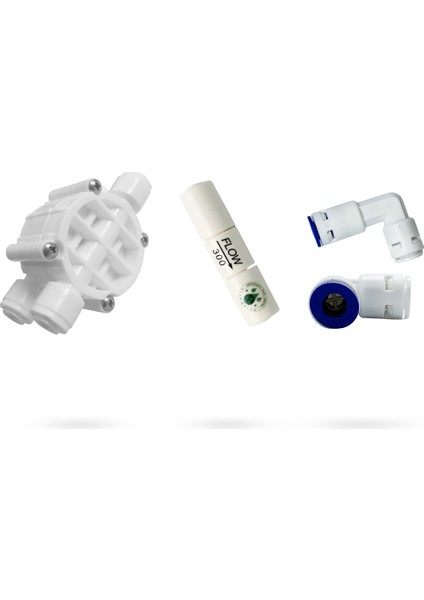 Su Arıtma Cihazı Için Membran Yenileme Seti (Quick Check Valve-Shut Off-Flow)