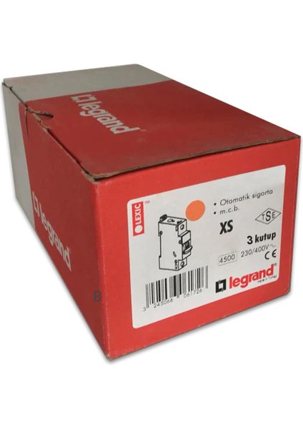 Trifaze 3X20A B Tipi Otomatik Sigorta 4,5ka 403218