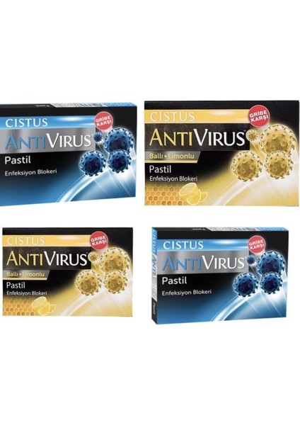 s 2 Adet Antivirus Pastil Cistusss ve 2 Adet Antivirus Pastil Ballı Limonlu