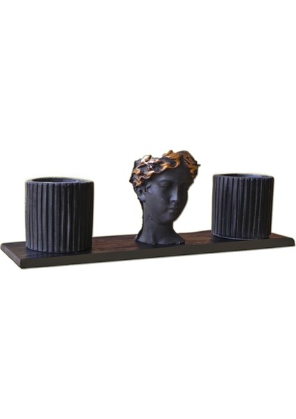 Echopot Eti Serisi Sa Truva-Toy 3'lü Saksı Seti