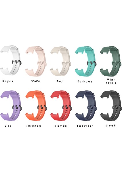 Xiaomi Mi Watch Lite Silikon Kordon Siyah modelleri