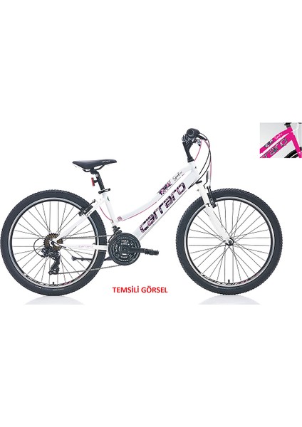 24J Carraro Speed 242 Dağ Bisikleti - Fuşya Beyaz Lila - 36