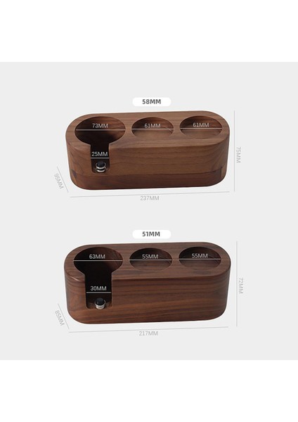 F Fityle Espresso Sabotya Tutucu Standı Çok Holeespresso Sabit Mat Stand Aksesuarları 51MM (Yurt Dışından)