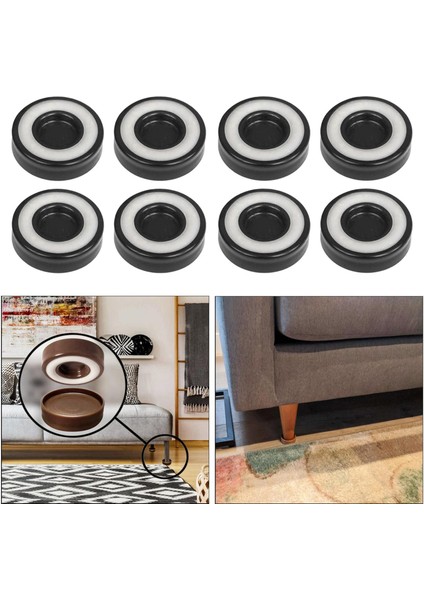 F Fityle Kaymaz Mobilya Caster Bardaklar Yuvarlak Yatak Yükseltici Masa Yükseltici Çekyat Kahverengi (Yurt Dışından) modelleri