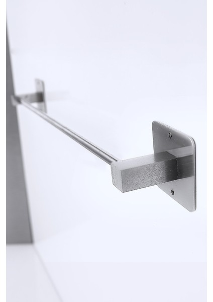 Yapışkanlı Uzun Banyo Duvar Askısı Metal Kare Havluluk Krom 40 cm fiyatları