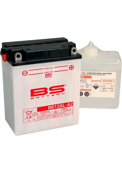 Bs Akü BB12AL-A2 (Dry) Motosiklet Aküsü