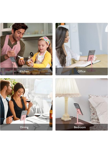 Ayarlanabilir Cep Telefonu Standı - Pembe (Yurt Dışından)