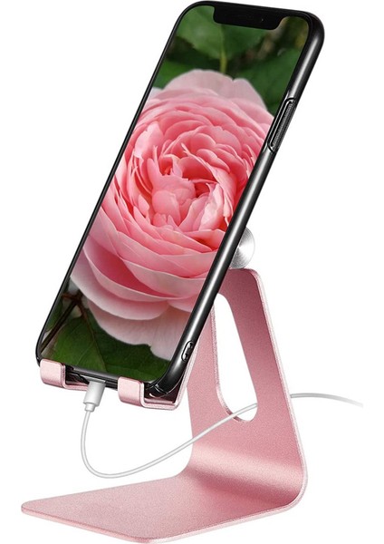 Ayarlanabilir Cep Telefonu Standı - Pembe (Yurt Dışından)