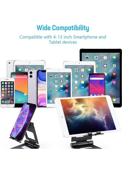 Katlanabilir Tablet Standı - Siyah (Yurt Dışından)