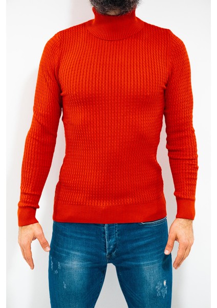 Balıkçı Yaka Kazak Slim Fit