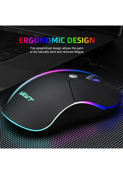 Pc Rgb Arkadan Aydınlatmalı Oyun Fare 6 Düğme Ayarlanabilir Gamer Fareler (Yurt Dışından)