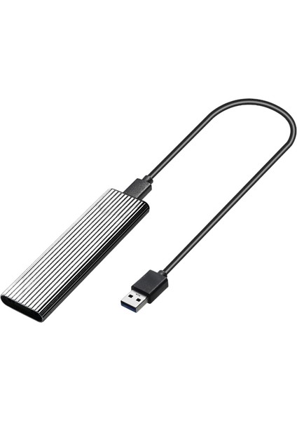 Ngff M.2 Sata SSD USB 3.0 Harici Alüminyum Muhafaza Kılıfı B / B + M Key Gümüş (Yurt Dışından)