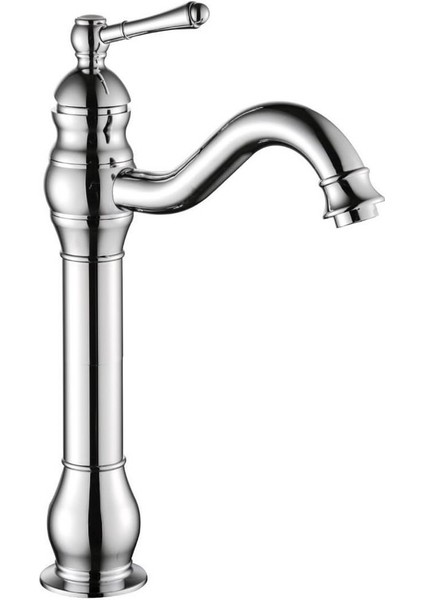 S Borulu Çanak Banyo Lavabo Bataryası Krom