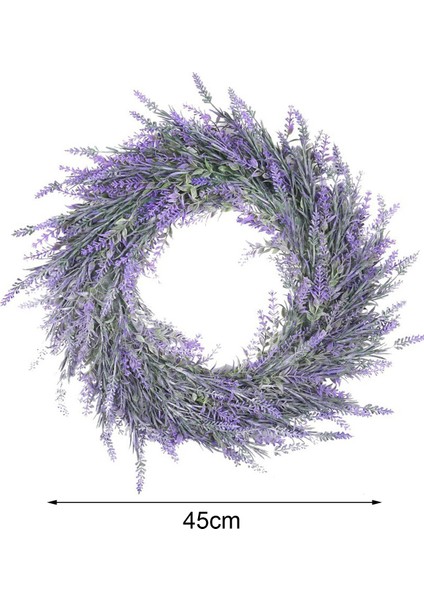 Çekici Asılı Çelenk Dayanıklı Aşınmaya Dayanıklı Güzel Güzel Görünümlü Lavanta Asılı Çelenk Dekorasyon Için (Yurt Dışından)
