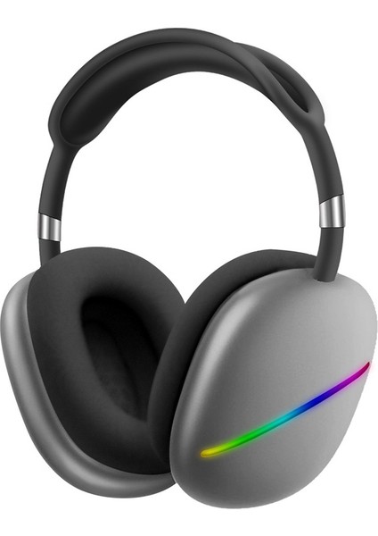 Mıc ile Maksimum Rgb Bluetooth Müzik Kulaklık (Siyah)