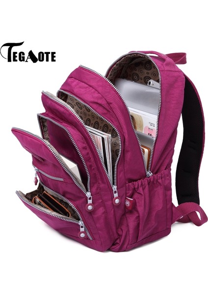 Sırt Çantaları Okul Sırt Çantası Laptop Bagpack Seyahat Çantası, Boyutu: 31X14X42 cm (T0989 Siyah)