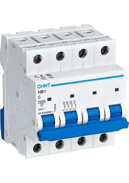 Nb1 Serisi 4X50A C Tipi Otomatik Sigorta 10KA 179918
