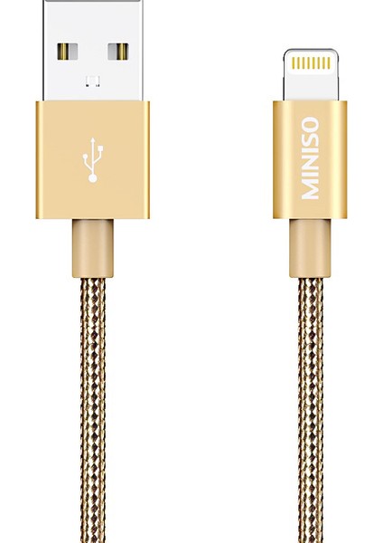 Miniso USB Şarj Kablosu 2.4 A Gold