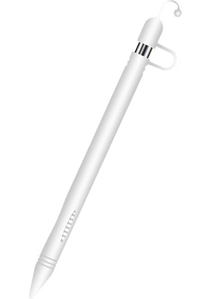 Apple Kalem Kapak Anti-Kayıp Koruyucu Kapak Için Elma Kalem (Beyaz)