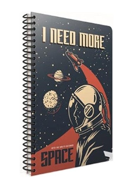 Space Spiralli A4 80 Yaprak Çizgili