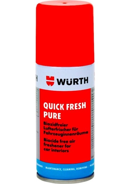 Würth Araç Içi Koku Temizleme -Tazeleme Sprey Ürünü 100 ml