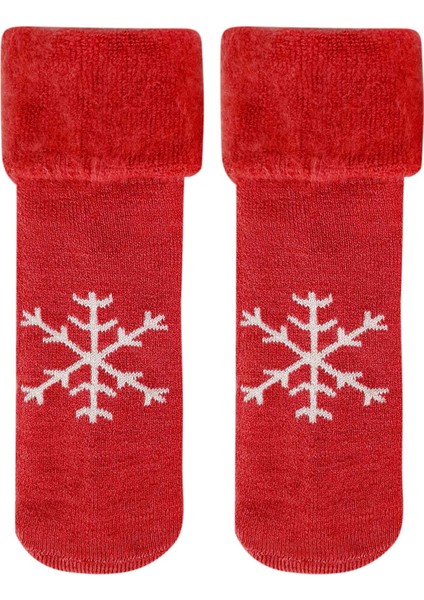 Kadın Soket Çorap Havlu Kar Tanesi Desenli fiyatları