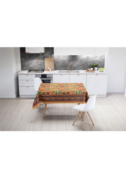 Orange Daisy Flowers Masa Örtüsü 160X220CM fırsatları