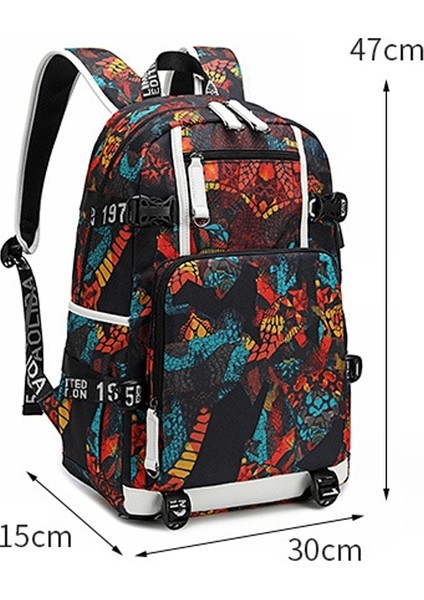 Puluz6101-4 Günlük Sırt Çantası Baskılı Kırmızı (Yurt Dışından) indirimleri