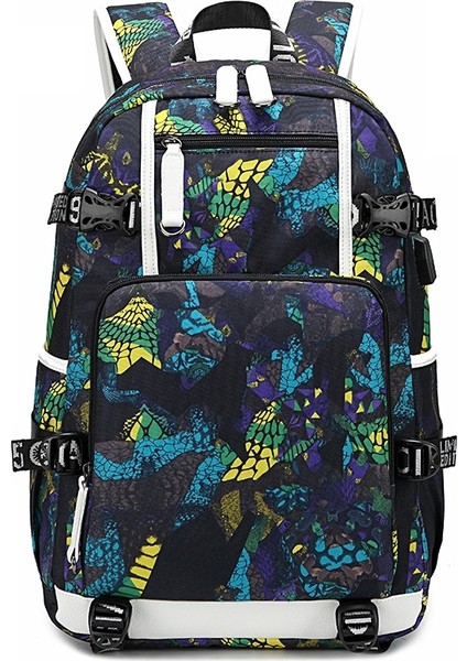 Puluz6101-4 Günlük Sırt Çantası Baskılı Sarı (Yurt Dışından)