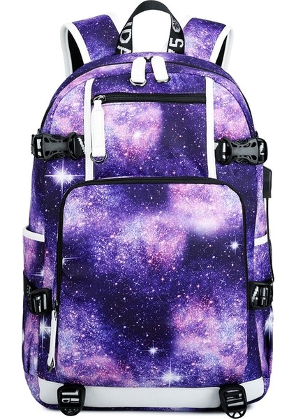 Puluz6101-4 Günlük Sırt Çantası Yıldız Moru (Yurt Dışından)