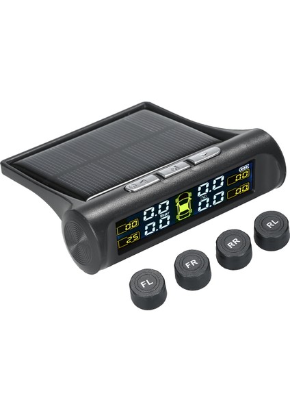 4 Harici Sensörlü Güneş Tpms Kablosuz Otomobil Lastiği (Yurt Dışından)