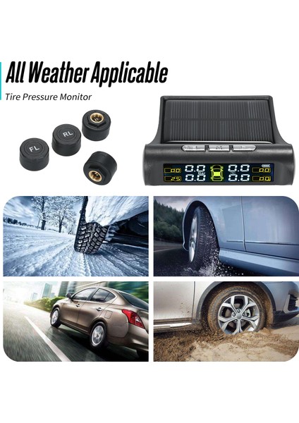 4 Harici Sensörlü Güneş Tpms Kablosuz Otomobil Lastiği (Yurt Dışından) fırsatları