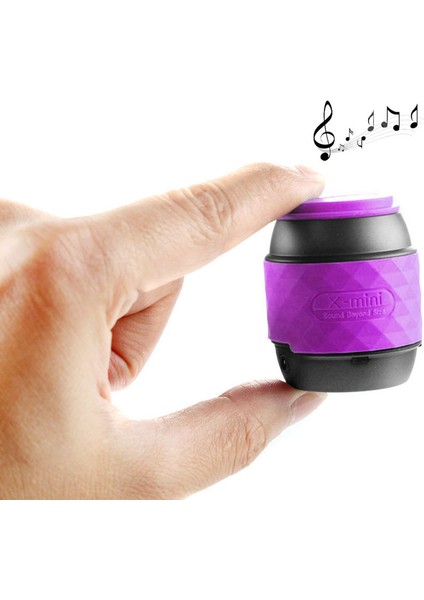 Mobil Taşınabilir Hands-Free & Nfc Bluetooth Stereo Hoparlör (Mor)