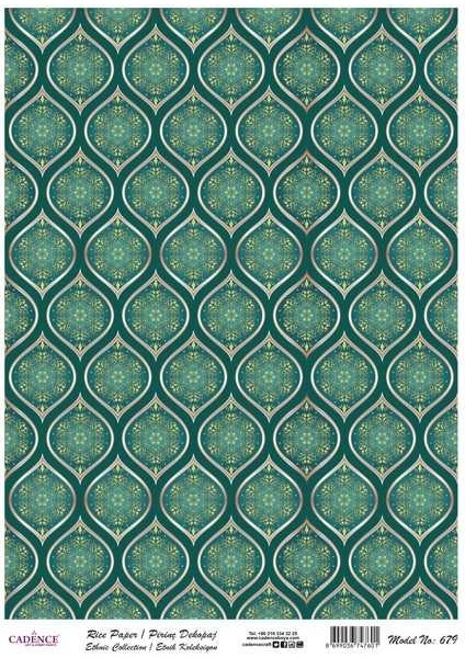 Pirinç Dekopaj Kağıdı Etnik Koleksiyon Model 679