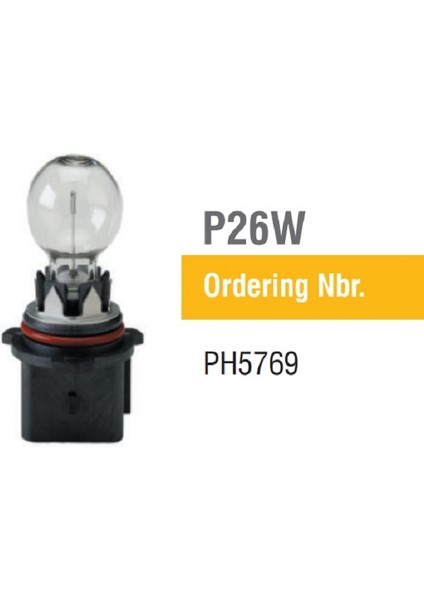 PSX26W Oto Halojen Ampul