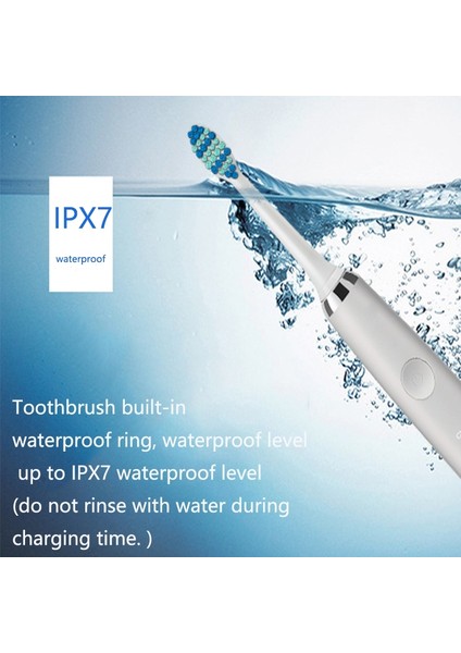 Ultrasonik Su Geçirmez Elektrikli Diş Fırçası Beyaz (Yurt Dışından) fırsatları