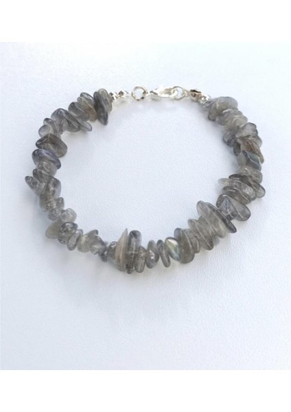 Labradorit Kırıktaş Doğal Taş Bileklik