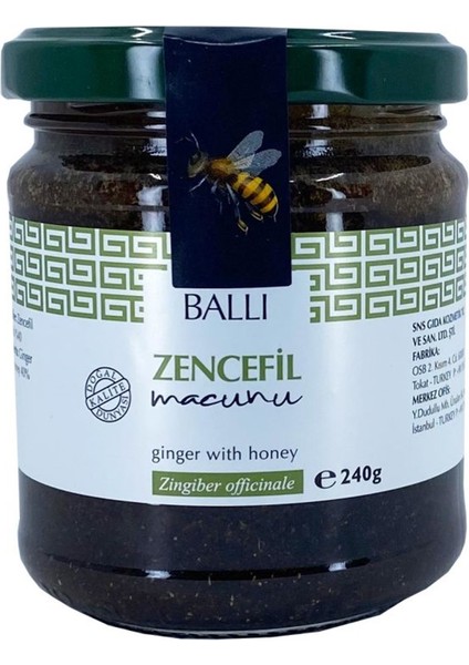 Zencefil Ballı Macun 240 gr