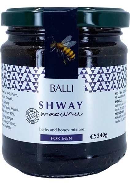 Shway Ballı Macun (Erkekler Için) 240 gr