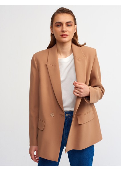 6940 Blazer Ceket-Camel