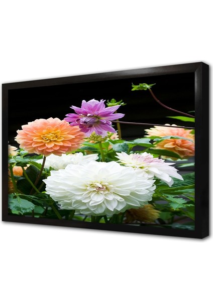 Çiçek Çerçeveli Cam Tablo