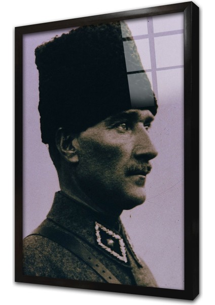 Atatürk Çerçeveli Cam Tablo